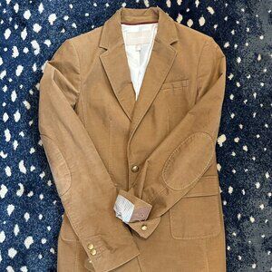 Tan Felt/Velvet Blazer